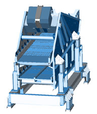 3D design: double-deck de-watering screen